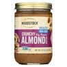 Woodstock Almond Butter - Crunchy - Unsalted - 16 Oz.