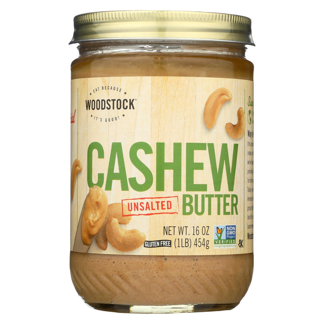 Woodstock Cashew Butter - Unsalted - 16 Oz.