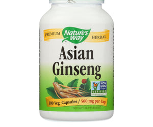 Nature's Way Korean Ginseng Root - 100 Capsules - RubertOrganics