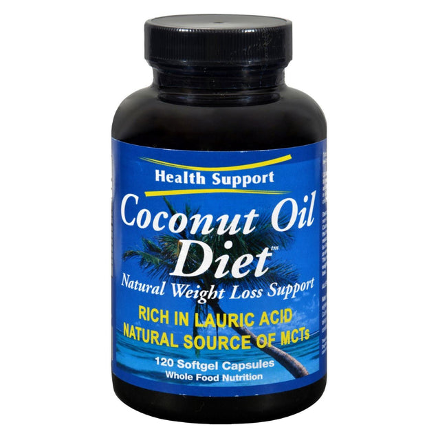 Health Support Coconut Oil Diet - 120 Softgels - RubertOrganics