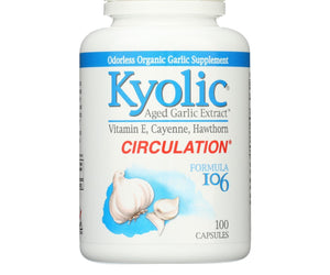 Kyolic Aged Garlic Extract Healthy Heart Formula 106 - 100 Capsules - RubertOrganics
