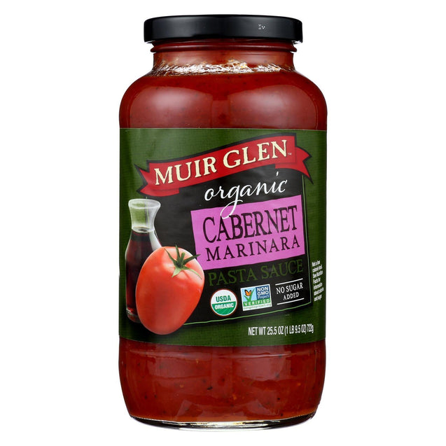 Muir Glen Cabernet Marinara Pasta Sauce - Pasta - Case Of 12 - 25.5 Fl Oz. - RubertOrganics