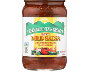 Green Mountain Gringo Salsa - Mild - Case Of 6 - 16 Oz. - RubertOrganics