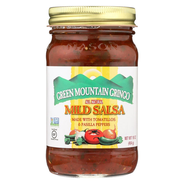 Green Mountain Gringo Salsa - Mild - Case Of 6 - 16 Oz. - RubertOrganics