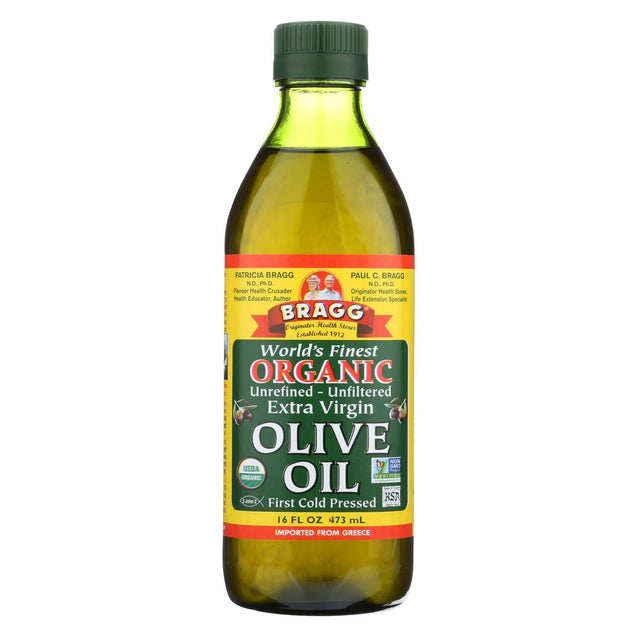 Bragg - Olive Oil - Organic - Extra Virgin - 16 Oz - Case Of 12 - RubertOrganics