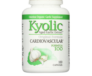 Kyolic Aged Garlic Extract Hi-po Cardiovascular Original Formula 100 - 100 Capsules - RubertOrganics