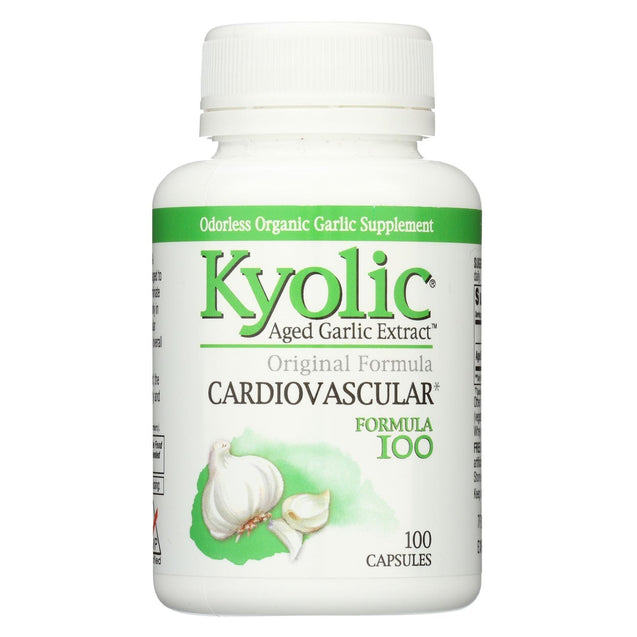 Kyolic Aged Garlic Extract Hi-po Cardiovascular Original Formula 100 - 100 Capsules - RubertOrganics