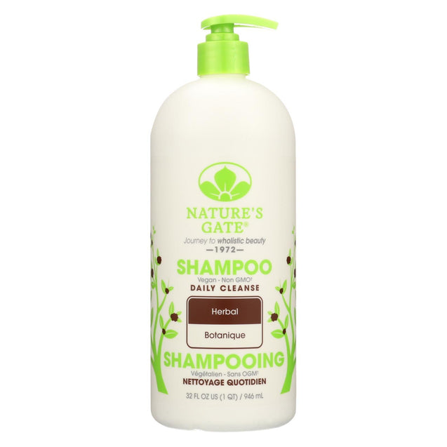 Nature's Gate Herbal Daily Cleansing Shampoo - 32 Fl Oz - RubertOrganics