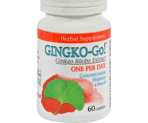 Kyolic Ginkgo-go - 120 Mg - 60 Caplets - RubertOrganics