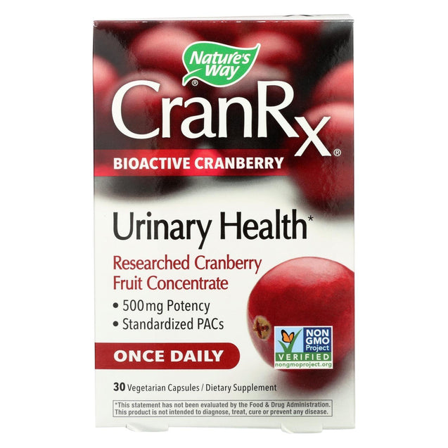 Nature's Way Cranberry Rx Bioactive Cranberry - 30 Vcap - RubertOrganics