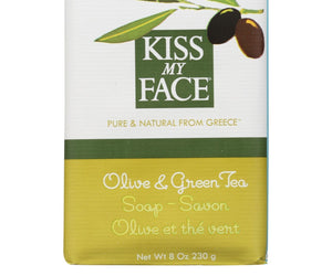 Kiss My Face Bar Soap Olive And Green Tea - 8 Oz - RubertOrganics