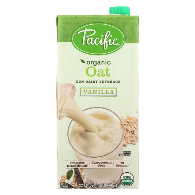 Pacific Natural Foods Oat Vanilla - Non Dairy - Case Of 12 - 32 Fl Oz. - RubertOrganics