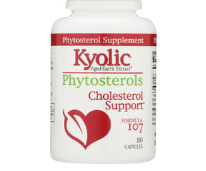 Kyolic Aged Garlic Extract Phytosterols Formula 107 - 80 Capsules - RubertOrganics
