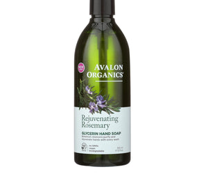 Avalon Organics Glycerin Liquid Hand Soap Rosemary - 12 Fl Oz - RubertOrganics
