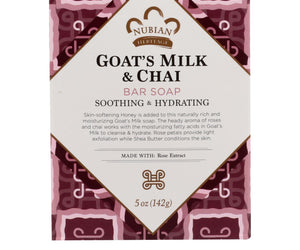 Nubian Heritage Bar Soap Goat's Milk And Chai - 5 Oz - RubertOrganics