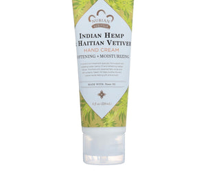 Nubian Heritage Hand Cream Indian Hemp And Haitian Vetiver - 4 Oz - RubertOrganics