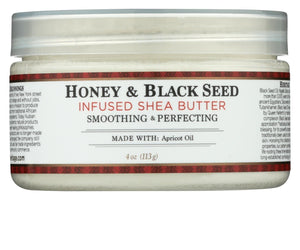 Nubian Heritage Shea Butter Infused With Honey And Black Seed Oil - 4 Oz - RubertOrganics