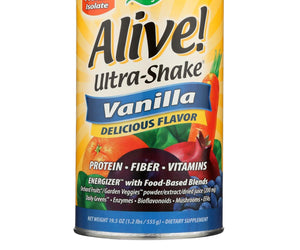 Nature's Way Alive Soy Protein Ultra-shake Vanilla - 21 Oz - RubertOrganics