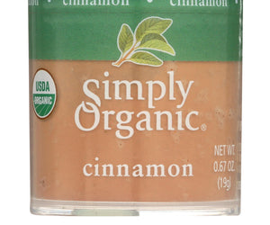 Simply Organic Cinnamon - Organic - Ground - A Grade - .67 Oz - Case Of 6