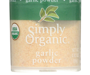 Simply Organic Garlic - Organic - Powder - .92 Oz - Case Of 6