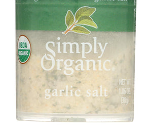 Simply Organic Garlic Salt - Organic - 1.06 Oz -