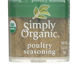 Simply Organic Poultry Seasoning - Organic - .32 Oz - Case Of 6