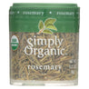 Simply Organic Rosemary Leaf- Organic - Whole - .21 Oz - Case Of 6