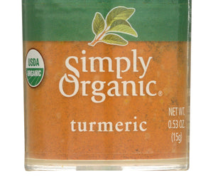 Simply Organic Turmeric Root - Organic - Ground - .53 Oz - Case Of 6