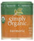 Simply Organic Turmeric Root - Organic - Ground - .53 Oz - Case Of 6