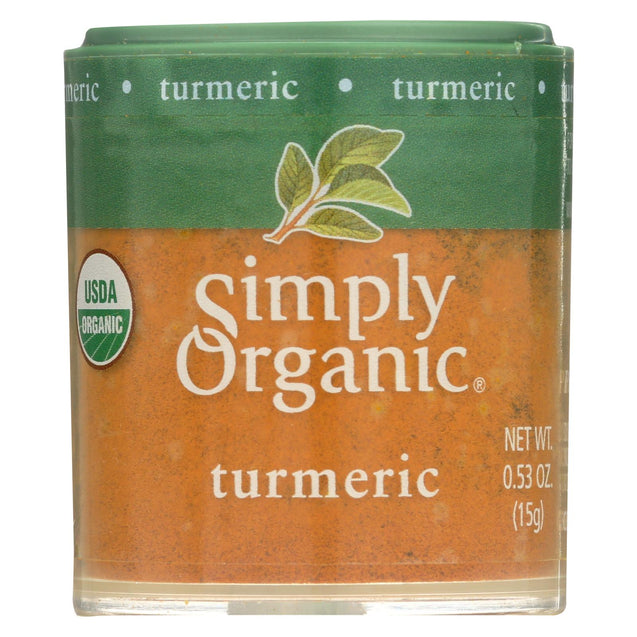 Simply Organic Turmeric Root - Organic - Ground - .53 Oz - Case Of 6