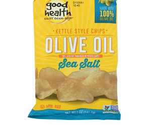 Good Health Kettle Chips - Sea Salt - Case Of 12 - 5 Oz. - RubertOrganics