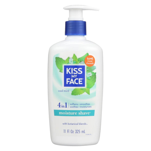 Kiss My Face Moisture Shave Cool Mint - 11 Fl Oz - RubertOrganics