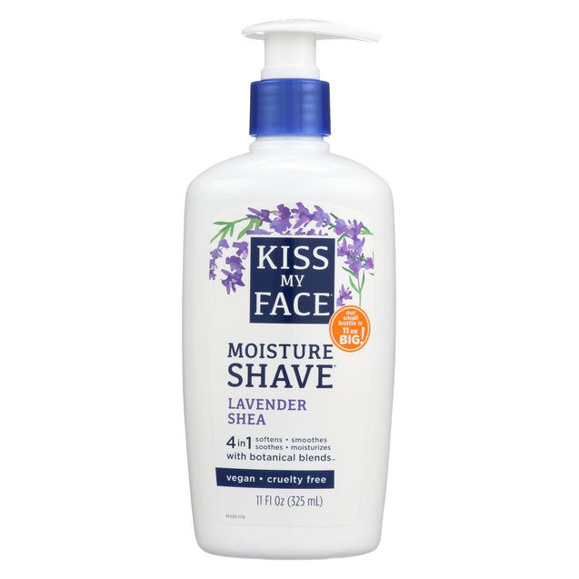 Kiss My Face Moisture Shave Lavender Shea - 11 Fl Oz - RubertOrganics