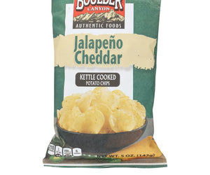 Boulder Canyon Natural Foods Chips - Jalapeno Cheddar - Case Of 12 - 5 Oz. - RubertOrganics