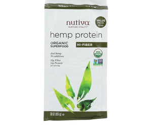 Nutiva Organic Hemp Protein Plus Fiber - 30 Oz - RubertOrganics