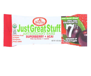 Betty Lou's Bar - Organic Superberry Acai - Case Of 12 - 1.5 Oz - RubertOrganics