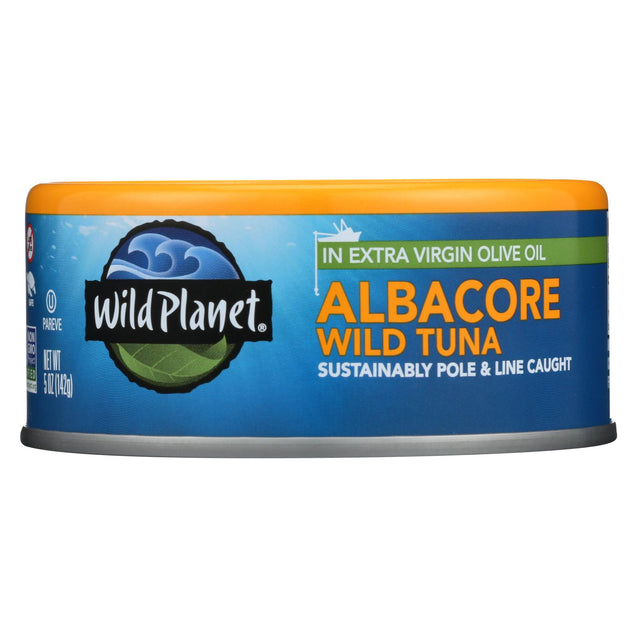 Wild Planet Wild Albacore Tuna In Extra Virgin Olive Oil - Case Of 12 - 5 Oz.