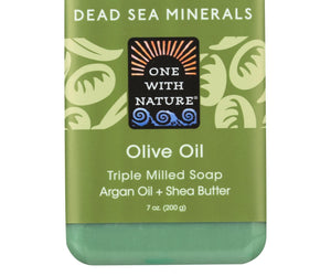 One With Nature Dead Sea Mineral Olive Oil Soap - 7 Oz - RubertOrganics