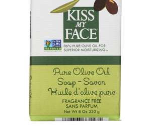 Kiss My Face Bar Soap Pure Olive Oil Fragrance Free - 8 Oz - RubertOrganics