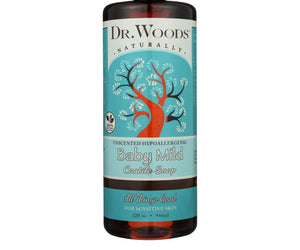 Dr. Woods Naturals Castile Soap - Baby Mild - Case Of 1 - 32 Oz. - RubertOrganics