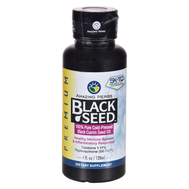 Amazing Herbs Black Seed Oil - 4 Fl Oz - RubertOrganics