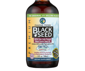 Amazing Herbs Black Seed Oil - 8 Fl Oz - RubertOrganics