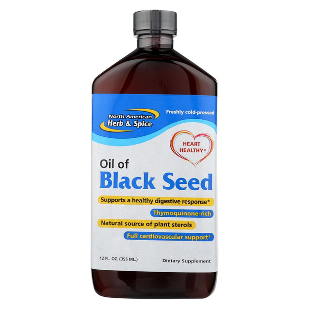 North American Herb And Spice Oil Of Black Seed - 12 Fl Oz - RubertOrganics