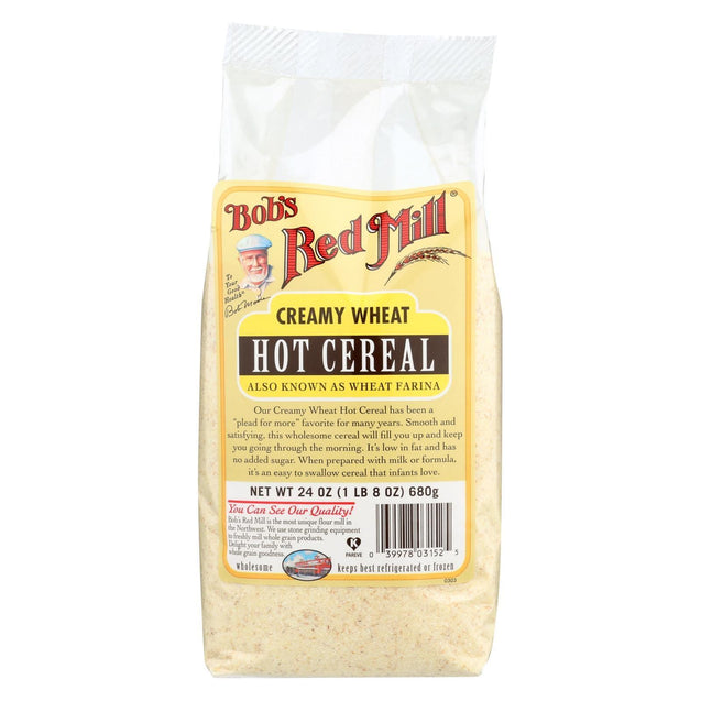 Bob's Red Mill - Creamy Wheat Farina Hot Cereal - 24 Oz - Case Of 4 - RubertOrganics
