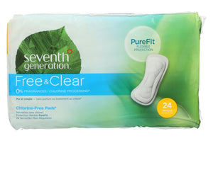 Seventh Generation Chlorine Free Maxi Pads - Regular - 24 Pads