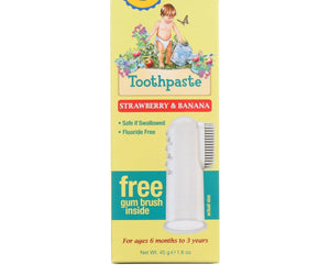 Earth's Best Toddler Toothpaste Strawberry Banana - 1.6 Oz - RubertOrganics