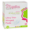 Maxim Hygiene Natural Cotton Ultra Thin Winged Pads Overnight - 10 Pads - RubertOrganics