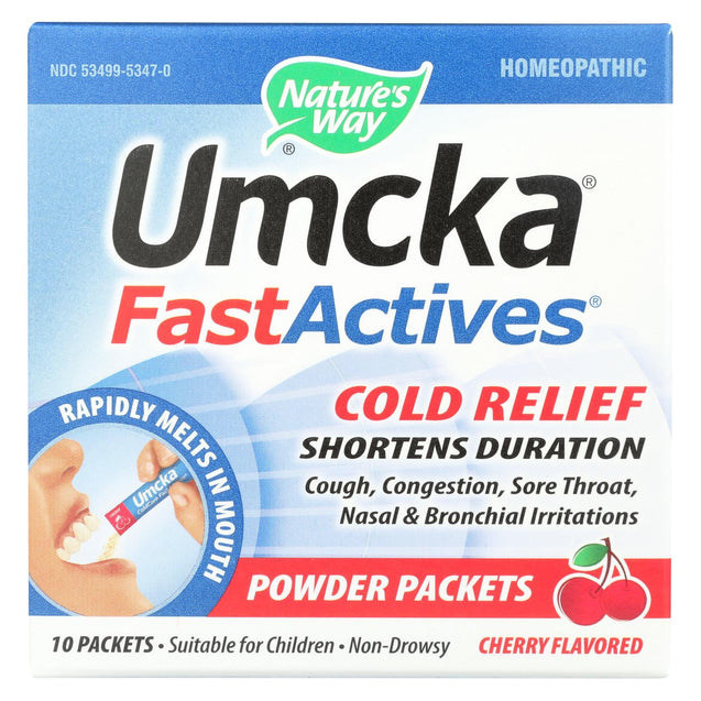 Nature's Way Umcka Fast Act Cold - Cherry - 10 Count - RubertOrganics