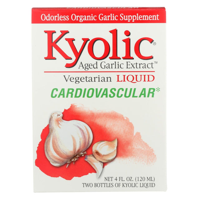 Kyolic Aged Garlic Extract Cardiovascular Liquid - 4 Fl Oz - RubertOrganics