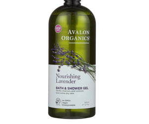 Avalon Organics Bath And Shower Gel Lavender - 32 Fl Oz - RubertOrganics